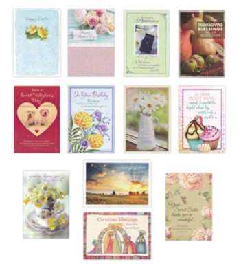 Secret Sister Value Boxed Cards, 12 (NIV, KJV)