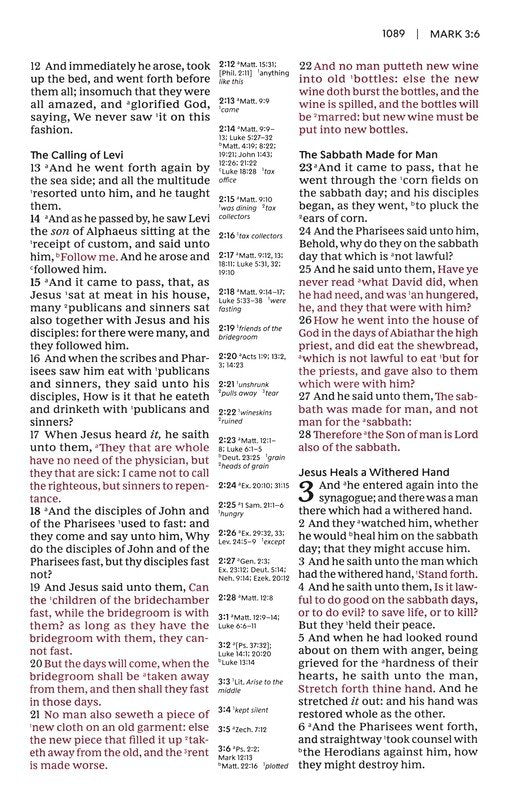KJV Center-Column Reference Bible, Comfort Print--soft leather-look, purple