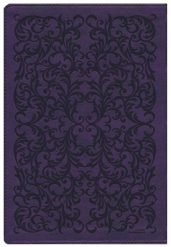 KJV Center-Column Reference Bible, Comfort Print--soft leather-look, purple