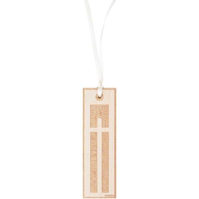 Believe Wood Bookmark
