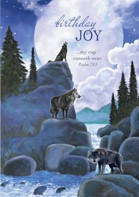 Majestic Mountains Birthday Cards, Box of 12