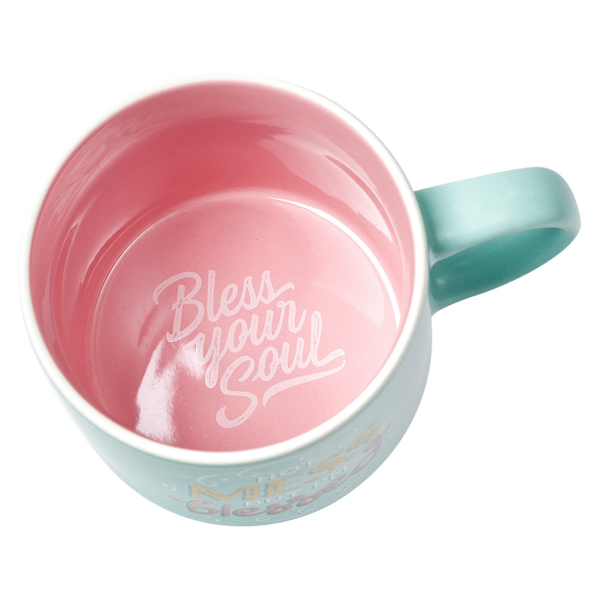 ceramic mug - Hot mess But I'm Blessed