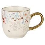 ceramic coffee mug - Give Thanks Topsy-Turvy Wildflowers - 1 Thessalonians 5:18