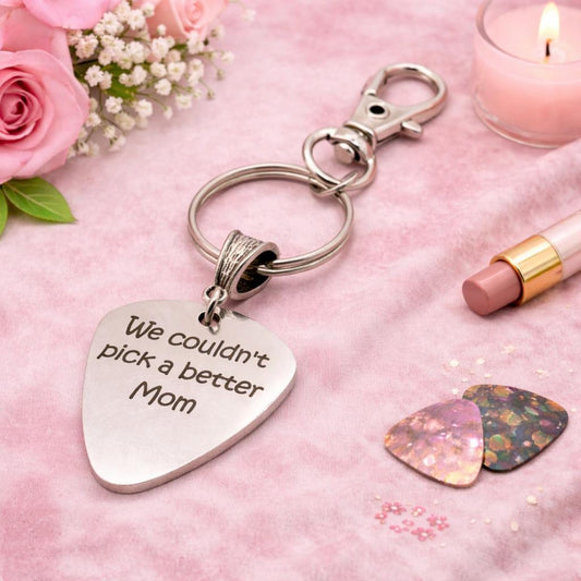 We Couldn't Pick A Better Mom Stainless Steel Engraved Keychain Gift For Mom Mothers Day Gift