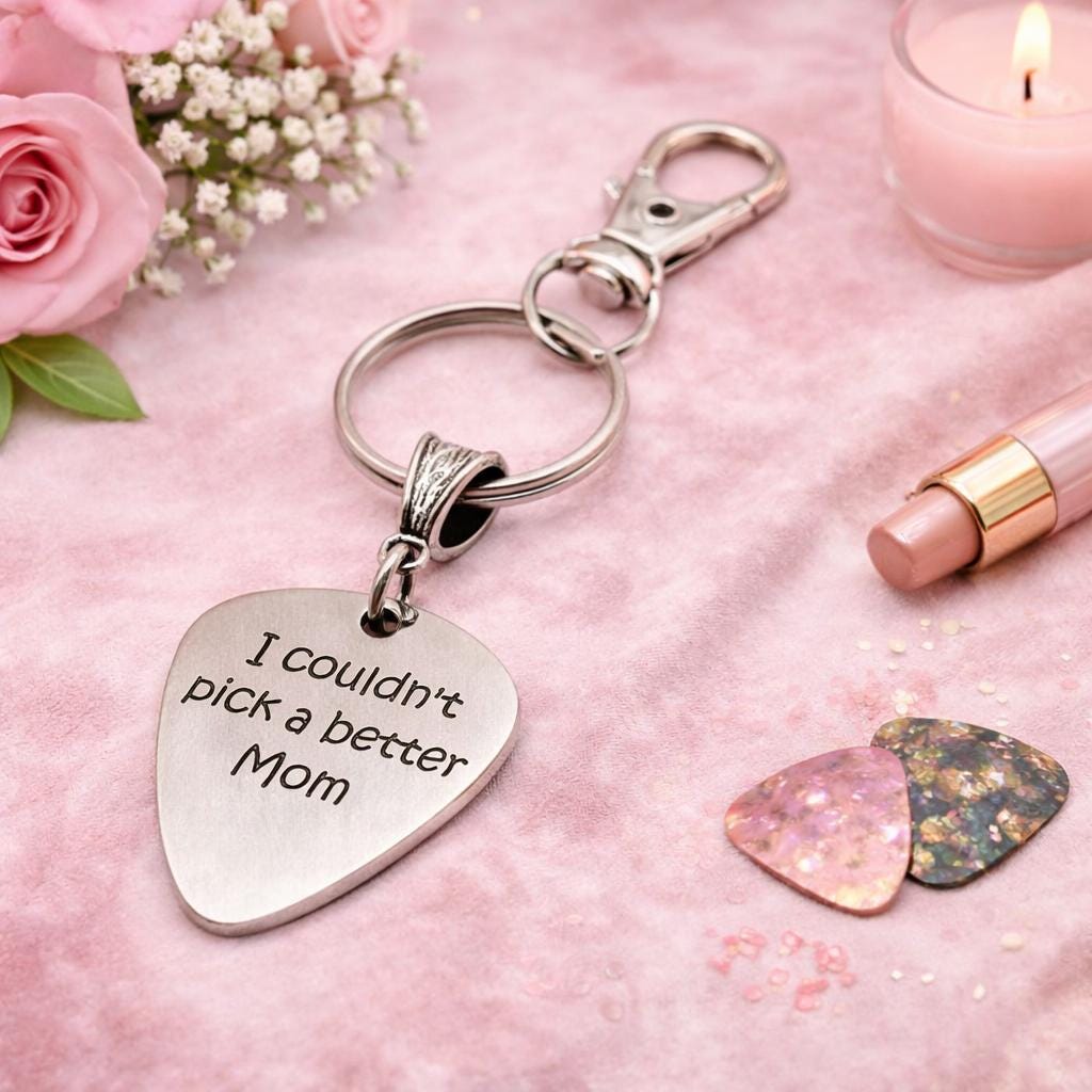 I Couldn't Pick A Better Mom Stainless Steel Engraved Keychain Gift For Mom Mothers Day Gift