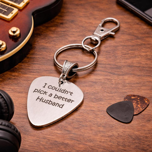 I Couldn't Pick A Better Husband Stainless Steel Engraved Keychain Gift For Husband Anniversary Valentines Gift