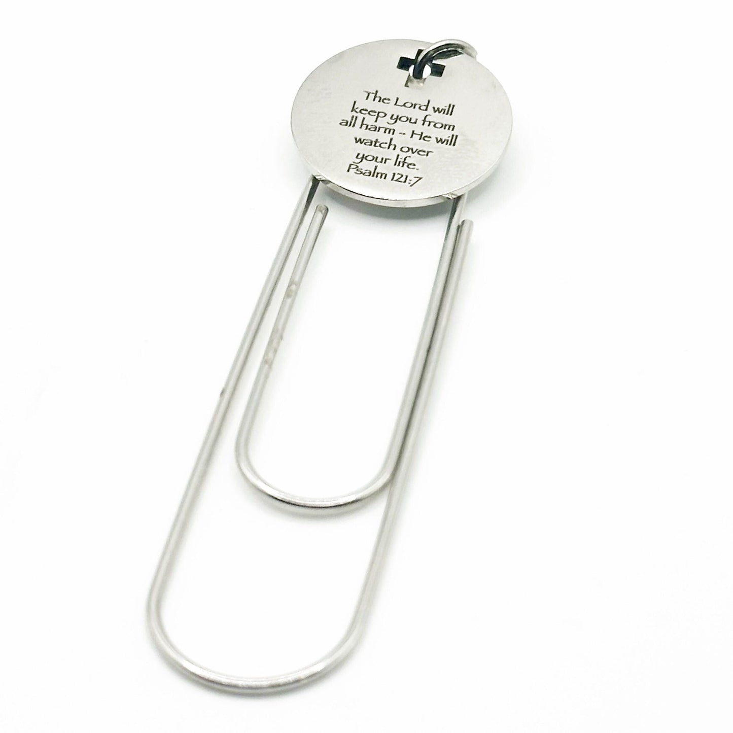 Love Bears All Things Paperclip Bookmark Stainless Steel Christian Scripture Bookmark Faith Gift Inspirational Reading Accessory